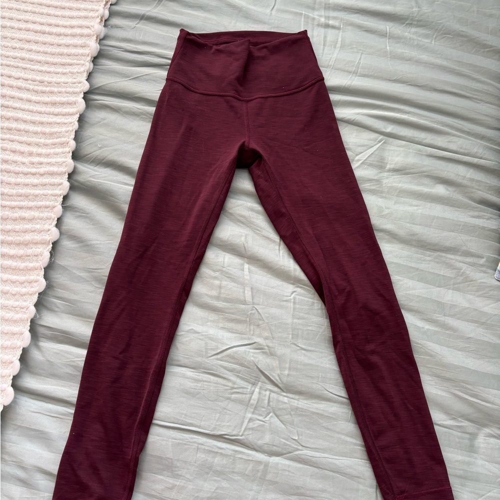 Lululemon Burgundy Leggings